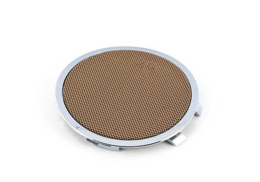 Tapa rejilla altavoz izquierdo beige OEM 51432268939 para BMW E36. Compatible con sistemas estéreo, HiFi y Harman Kardon. Pieza original BMW.