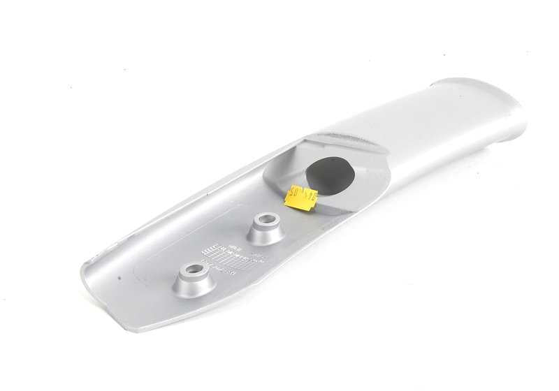 Cubierta tubo derecho decorativa plata OEM 51456973074 para MINI R50, R52, R53. Original MINI.