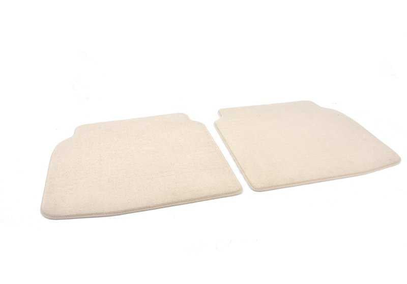 Alfombrillas de terciopelo color oyster OEM 51477234870 para BMW F07 (5 Series Gran Turismo) sin xDrive. Juego de 4 piezas para plazas delanteras y traseras. Original BMW.