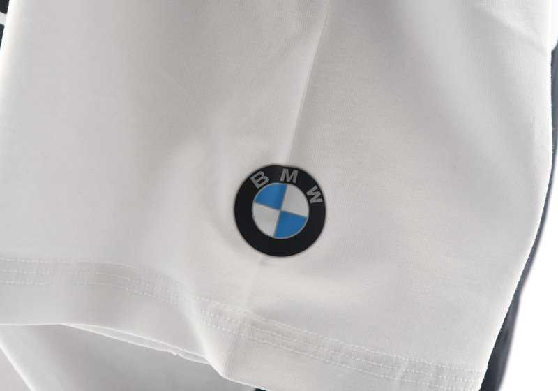 Motorsport Logo T -Shirt pour BMW, taille XL, noir et blanc. Valable pour BMW. BMW d'origine.