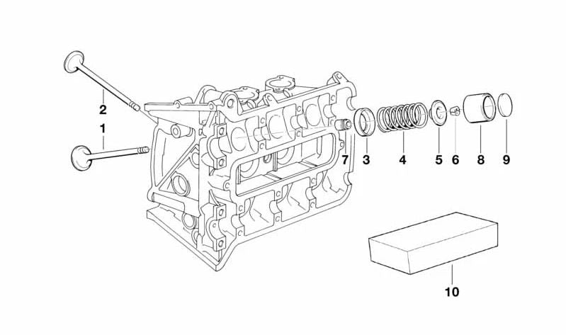 Platillo superior OEM 11341460114 para motos BMW K75, K100... y más. Original BMW Motorrad.