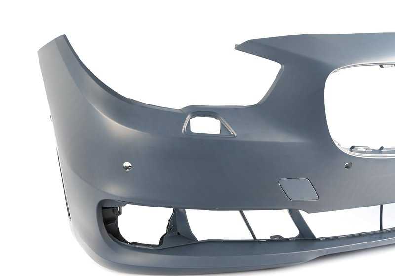 Paragolpes delantero imprimado con sensores PDC y vista lateral OEM 51117332666 para BMW F07N Gran Turismo. Original BMW.