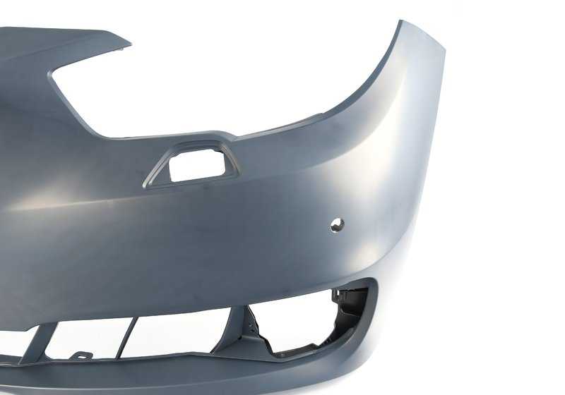 Paragolpes delantero imprimado con sensores PDC y vista lateral OEM 51117332666 para BMW F07N Gran Turismo. Original BMW.