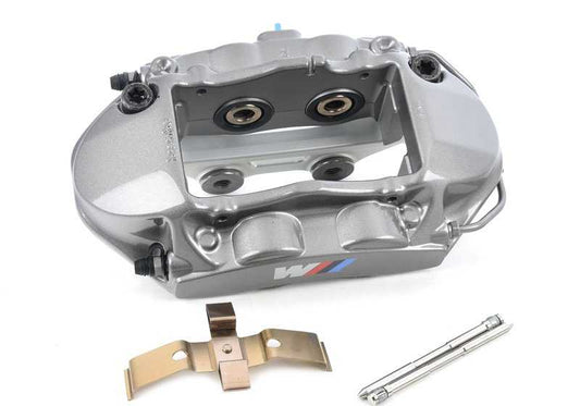 Pinza de freno trasera derecha OEM 34218091282 para BMW F87, F87N. Acabado en color antracita. Original BMW.