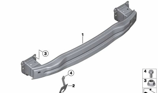 OEM 51129800759 rear bumper bearer for Mini Countryman R60, Paceman R61. Original Mini.