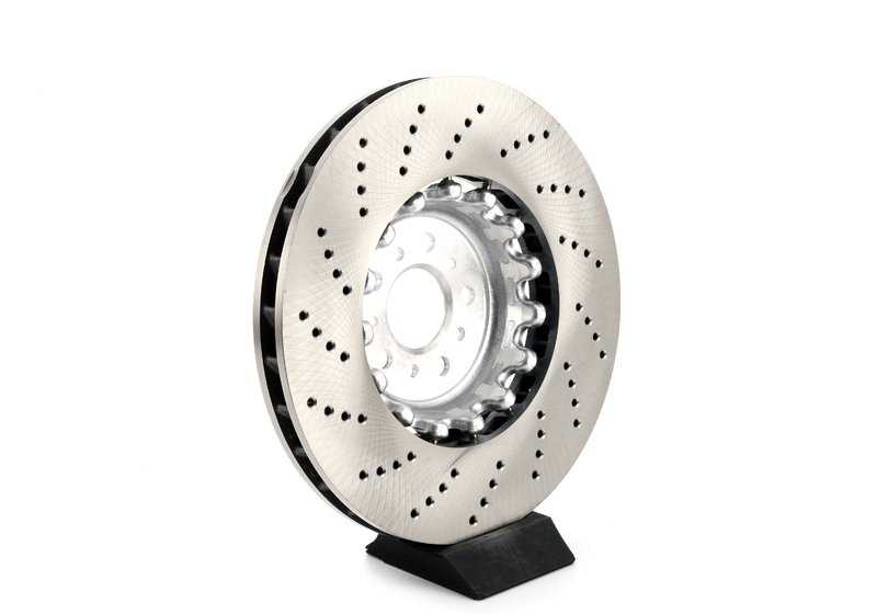 Disco de freno ventilado perforado izquierdo/derecho delantero 380X36 para BMW G80, G82, G83. . Original BMW