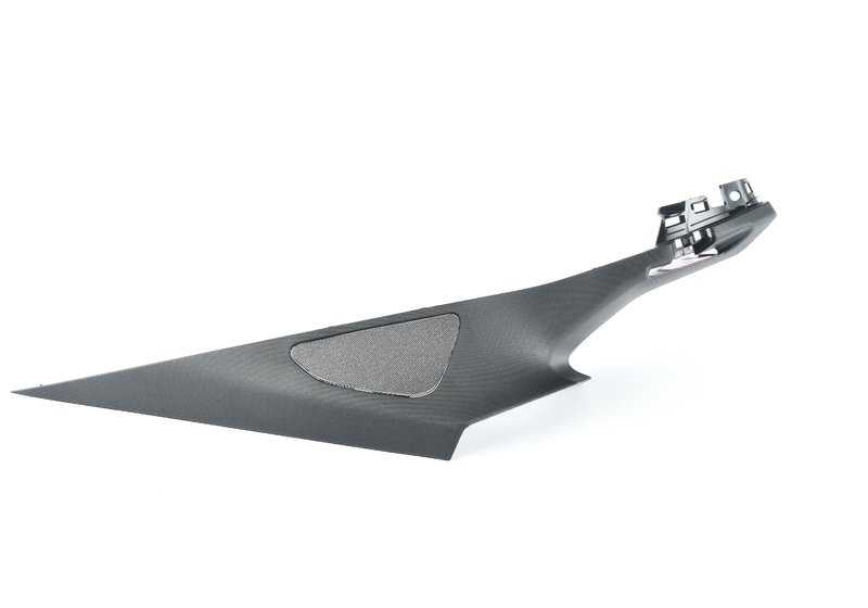 RIGHT EMBELLECER Pilar D OEM 51437850588 for BMW X6 F16 and F86. Black color Original BMW replacement.