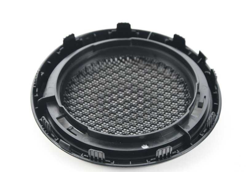Rejilla altavoz puerta izquierda OEM 51437365715 para MINI F56 (Cooper, Cooper S, Cooper D, One). Color Carbon Black. Original MINI.