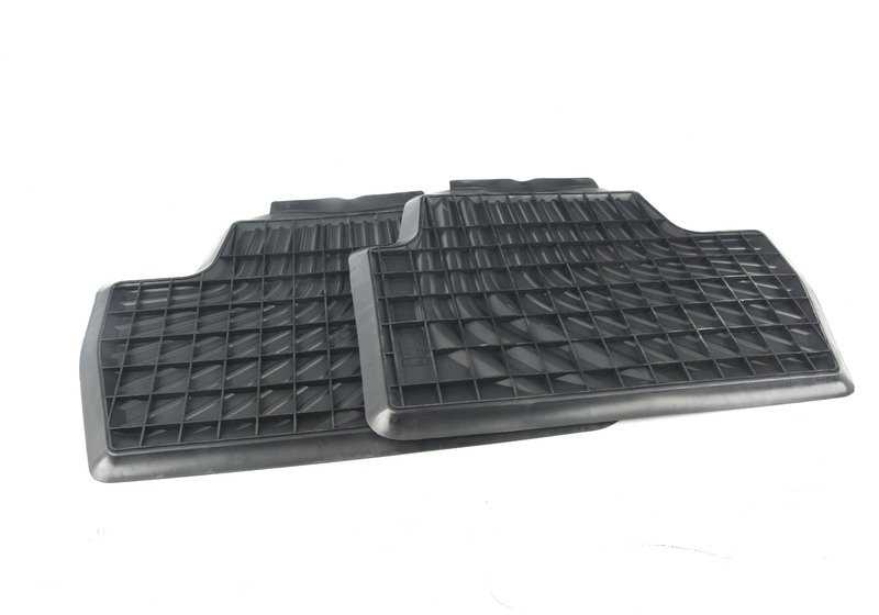 Rear rubber carpets for all climate OEM 51475A1F0D2 for BMW G42, G87, G23, G23N, G83, G83N. Water and dirt protection. Original BMW.