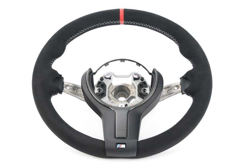 Volante M Performance II OEM 32302253649 para BMW F07, F07N, F10, F10N, F11, F11N, F06, F06N, F12, F12N, F13, F13N. Tapizado en Alcantara con detalles en carbono. Original BMW.