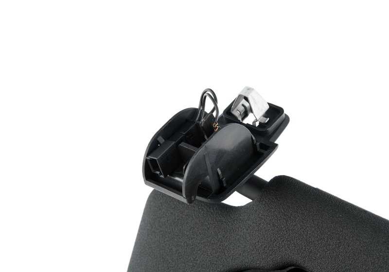 Parasol gauche avec étiquette noire OEM 51167382109 pour Mini F55, F56, F56 Bev, F55 LCI, F56 LCI, F56 Bev LCI. Mini d'origine.