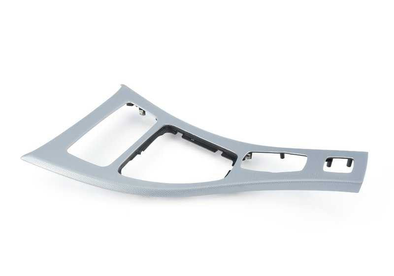 Embellecedor de consola central de aluminio delantero OEM 51167899059 para BMW E93. Original BMW.