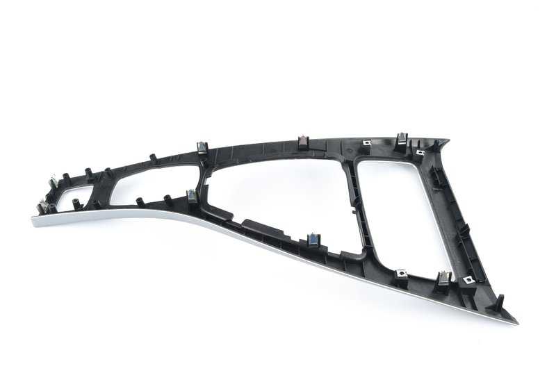 Embellecedor de consola central de aluminio delantero OEM 51167899059 para BMW E93. Original BMW.