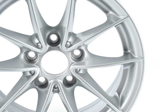 Llanta de aleación V-Radio estilo 360 OEM 36116793675 para BMW E90, E90N, E91, E91N, E92N, E93N. Tamaño 7x16 ET31. Acabado en color plata reflex. Original BMW.