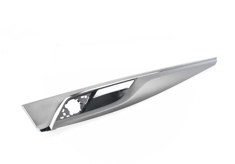 Moldura decorativa de carbono izquierda OEM 51428090393 para BMW F90. Original BMW.
