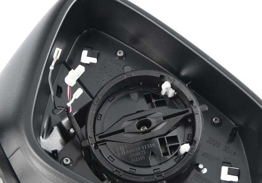 Espejo retrovisor exterior derecho calefactable OEM 51167321004 para BMW i3 (I01) 60Ah y 60Ah Rex. Compatible con modelos fabricados entre 2013 y 2017. Original BMW.