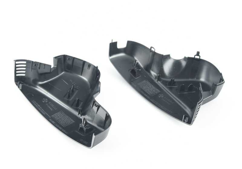 Recubrimientos para base de retrovisor negro OEM 51169219140 para BMW E81, E87, E88, E90, E91, E92, E93, X1 E84, Z4 E89... y más. Original BMW.