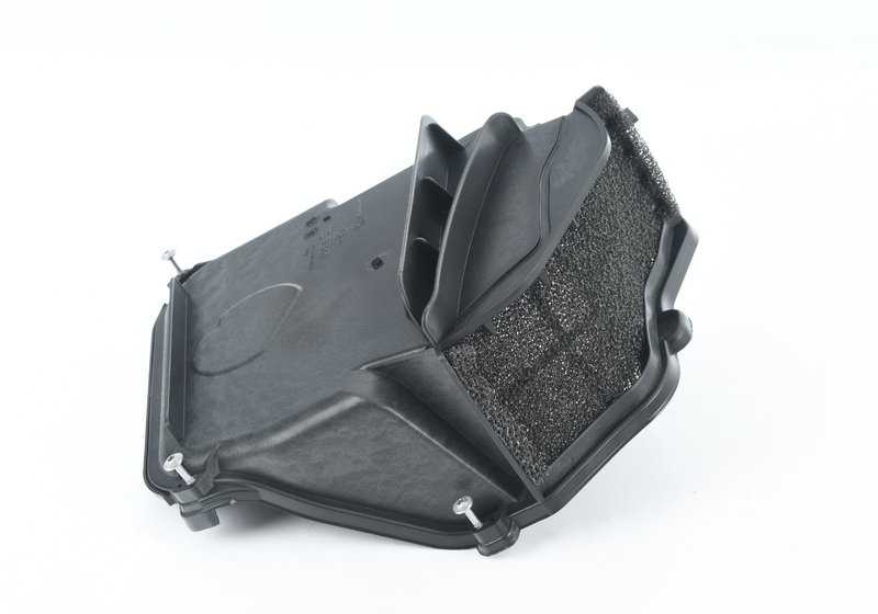 Tapa de carcasa con filtro grueso para BMW Serie 7 F01, F01N, F02, F02N (OEM 64116987598). Original BMW.