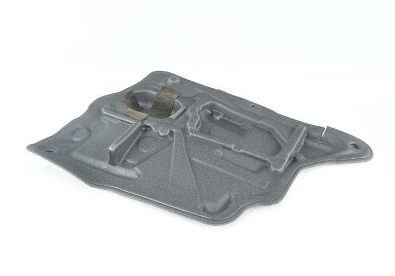 Aislante acústico de puerta trasera derecha OEM 51487211430 para BMW E90 y E90N. Pieza original BMW.