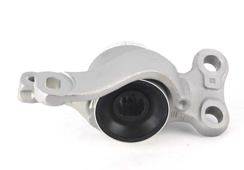 Soporte brazo de suspensión con silentblock hidráulico derecho OEM 31128831646 para BMW F40, F52, F44, F45, F45N, F46, F46N, F48, F48N, F49, F49N y MINI F54, F54N, F55, F55N, F56, F56E, F56F, F56N, F57, F57F, F57N, F60, F60N. Original BMW y MINI.