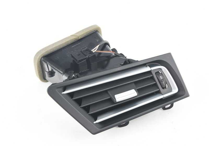 Rejilla de ventilación derecha OEM 64229115858 para BMW F01, F02, F04 (modelos 730d, 730i, 740d, 740i, xDrive incluidos). Repuesto original BMW.