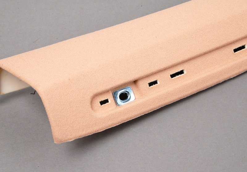Paramento columna A derecha OEM 51438268198 para BMW Serie 3 E46 (09/1997 — 05/2005). Color Hellbeige. Original BMW.