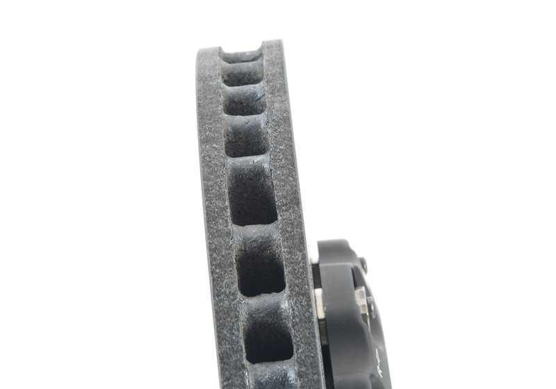 Disco de freno cerámico de carbono derecho OEM 34112284802 para BMW F10, F06, F12, F13. Original BMW.