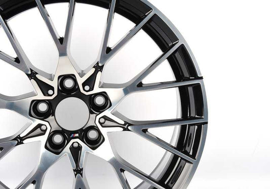 Llanta de aleación ligera Jet Black Uni 10Jx19 ET40 OEM 36118073848 para BMW M2 Competition F87. Original BMW.