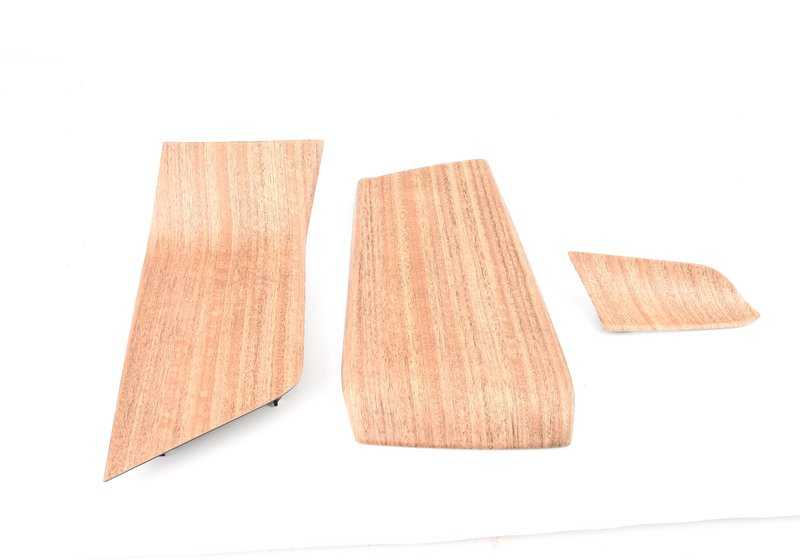 Embellecedor salpicadero madera eucalipto OEM 51459332448 para BMW i3 I01 e I01N. Original BMW.