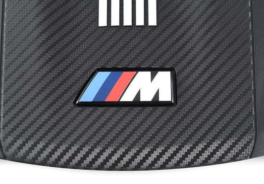 Cubierta de motor OEM 11148091253 para BMW X5 M F95 y X6 M F96. Compatible con modelos de 2019 a 2023 con motor S63M. Original BMW.