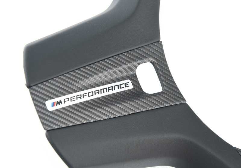 Cubierta M Performance para volante OEM 32302463596 para BMW F40, F44, G42, G87, G20, G21, G28, G80, G81, G22, G23, G26, G82, G83, G29. Original BMW.