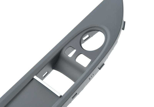 Embellecedor interruptores puerta conductor OEM 51417258393 para BMW F13 640d, 640d xDrive, 640i, 640i xDrive, 650i. Original BMW.