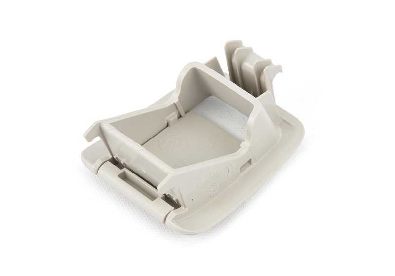 Tapa embellecedora ISOFIX trasera OEM 52207451017 para BMW G30 (todos los modelos: 518d, 520d...) con asientos traseros básicos o con función de carga. Color blanco. Original BMW.