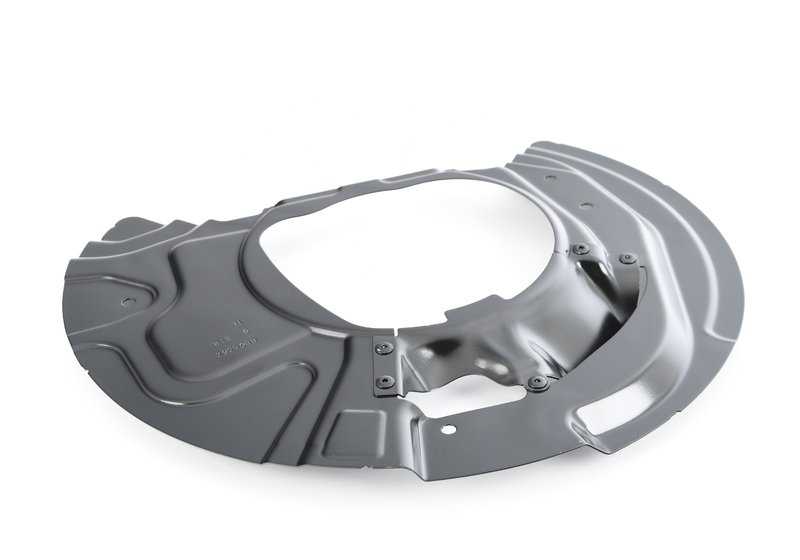Protector de freno derecho OEM 34106895050 para BMW X5 E70, E70N, F15 y X6 E71, F16. Original BMW.