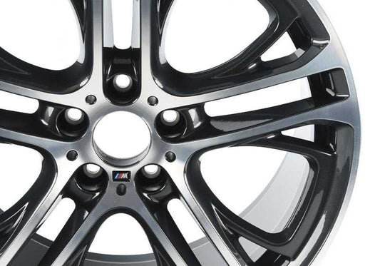 Original BMW M tire Double radio 310 20 "rear OEM 36116787583 for BMW X3 F25 and BMW X4 F26. Bicolor finish (orbit gray and bright polishing). Compatible with models from 2012 to 2017. Original BMW.