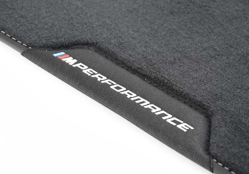 M Performance floor mats for BMW G42, G87 (OEM 51475A35AF0). Original BMW.