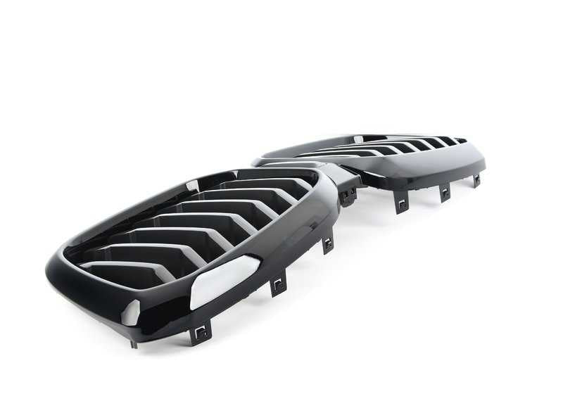Rejilla decorativa delantera OEM 51135A1AC55 para BMW X3 G01N, G08N y X4 G02N. Pieza original BMW.