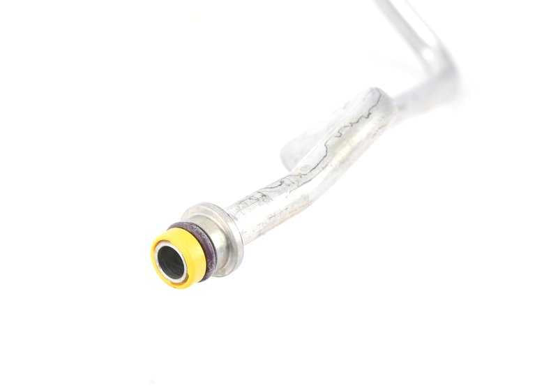 Tubo de alta presión A/A OEM 64509181857 para BMW E60, E61. Conecta condensador y evaporador. Repuesto original BMW.