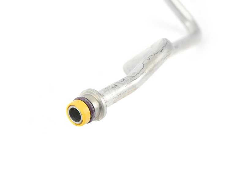 Tubo de alta presión A/A OEM 64509181857 para BMW E60, E61. Conecta condensador y evaporador. Repuesto original BMW.