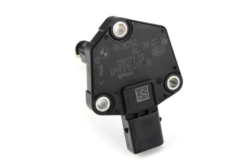 Sensor de nivel de aceite OEM 12618638754 para BMW F20, F21, F40, F22, F45, F46, F87, F30, F31, F34, F80, F32, F33, F36, F82, G30, G31, G11, G12, G14, G15, G16, F48, F39, G05, G06, G07, I12, I15. Original BMW.