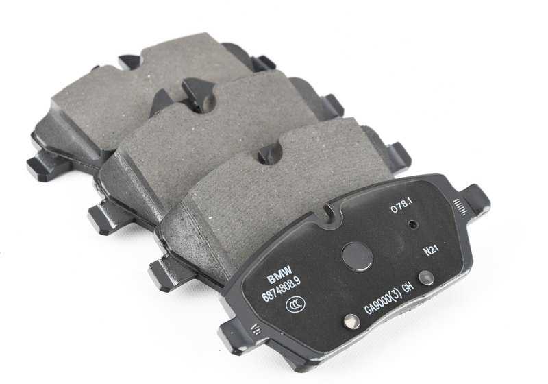 Juego de pastillas de freno delanteras OEM 34106874809 para MINI F56, F56 LCI, F55, F55 LCI, Cabrio F57, Cabrio F57 LCI. Original MINI.