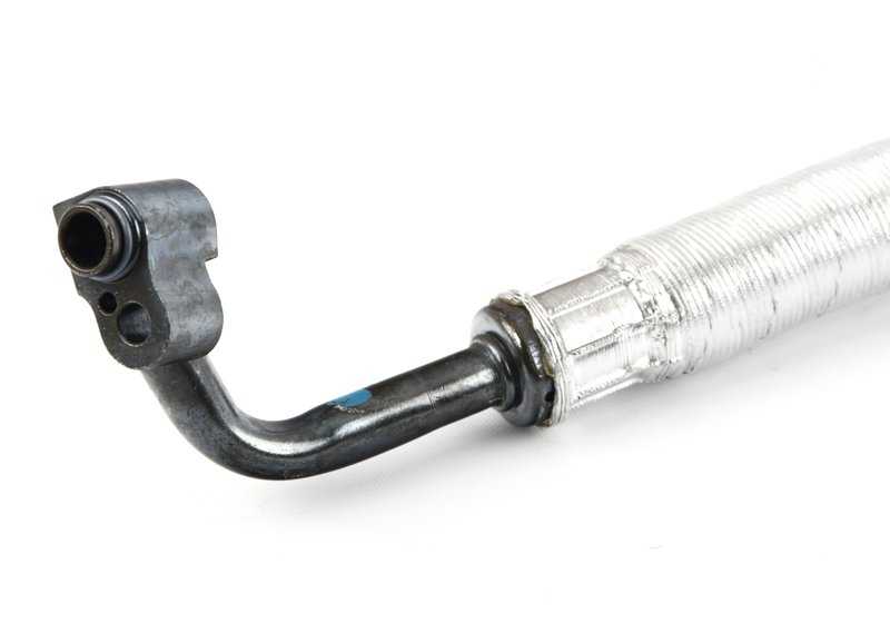 Tubo de sucção de evaporador para compressor OEM 64538377633 para BMW E36. Conduz o líquido de arrefecimento do ar condicionado. BMW original.