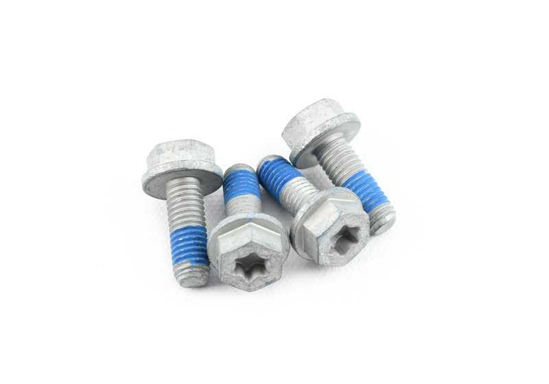 Kit de reparación de pastillas de freno traseras sin asbesto OEM 34216896975 para BMW G30, G11, G12. Original BMW.