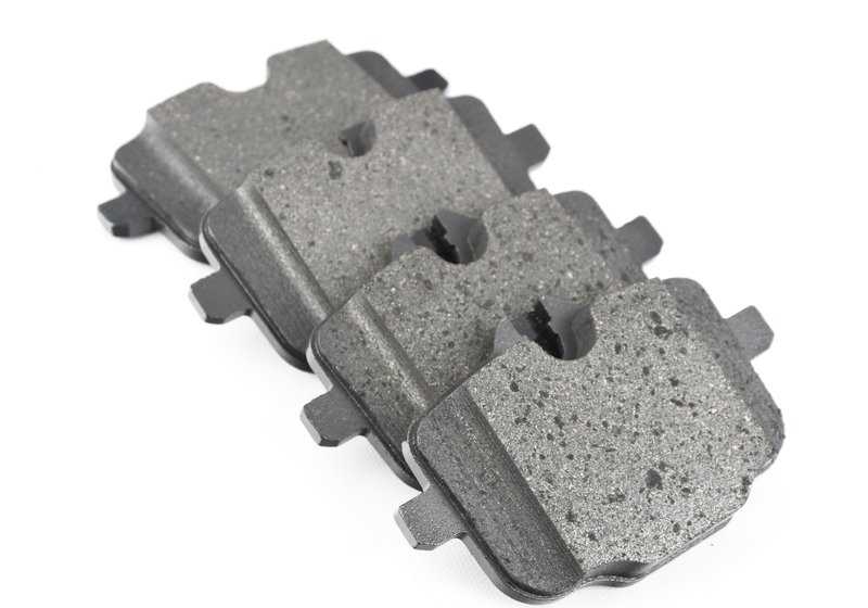 Kit de reparación de pastillas de freno traseras sin asbesto OEM 34216896975 para BMW G30, G11, G12. Original BMW.