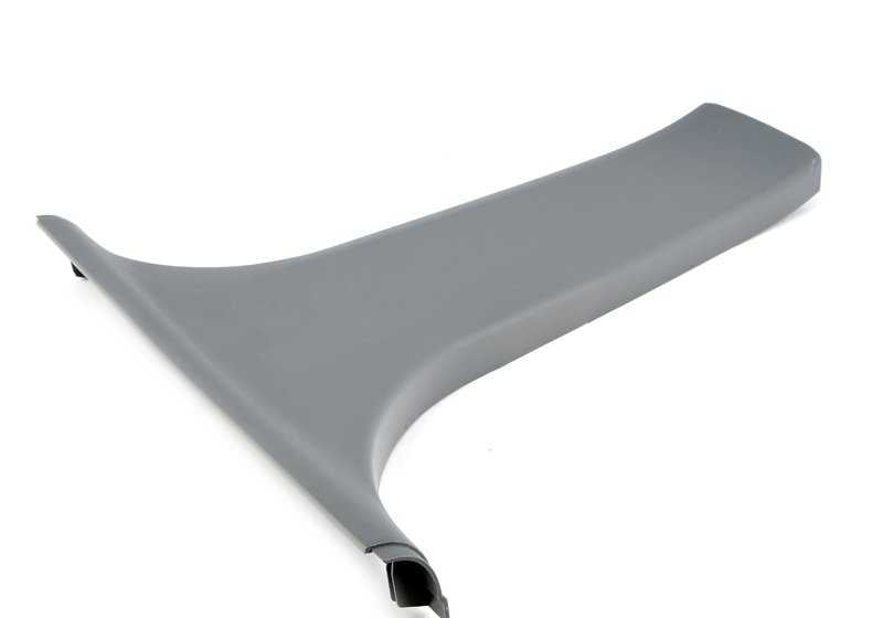 Adorno columna B inferior izquierda OEM 51438226579 para BMW Serie 3 E46 (316i, 318i, 320i... y más). Original BMW.