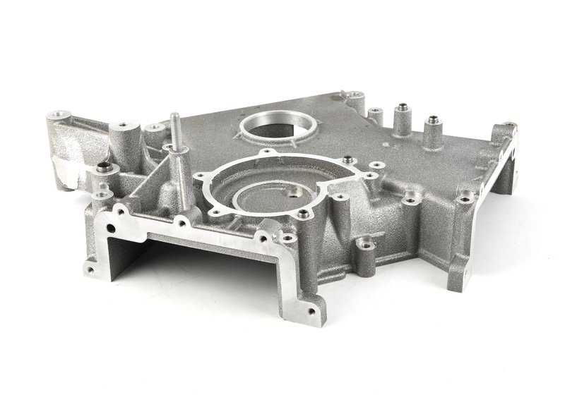 Cubierta inferior del cárter de distribución OEM 11141407316 para BMW E39. Original BMW.