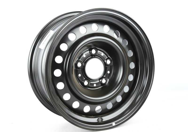 Llanta de acero estilo clásico OEM 36111180733 para BMW E34, E32. Compatible con varios tamaños 14", 15", 16". Ideal como repuesto o sustitución. Original BMW.