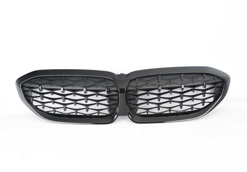 Rejilla delantera decorativa negra OEM 51139448474 para BMW G20 y G21 M340i, M340i xDrive y M340d xDrive. Compatible con modelos 2019 a 2022. Pieza original BMW.