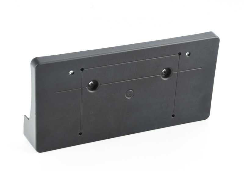 Soporte matrícula delantera OEM 51117370807 para MINI F54 (todos los modelos compatibles: Cooper, Cooper D, automático y manual, de 2015 a 2019). Original MINI.