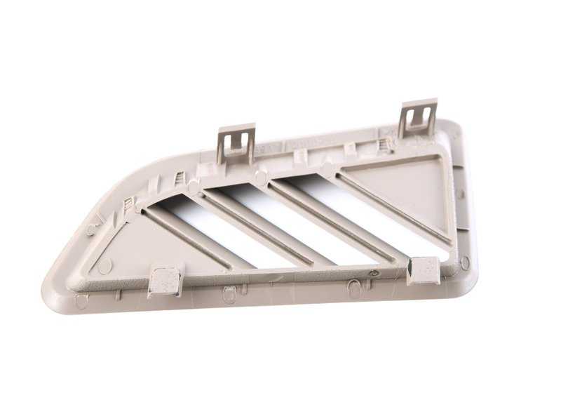 Tapa rejilla salida aire desempañador derecha OEM 51459172962 para BMW F01, F02, F04 (Serie 7). Pieza original BMW.